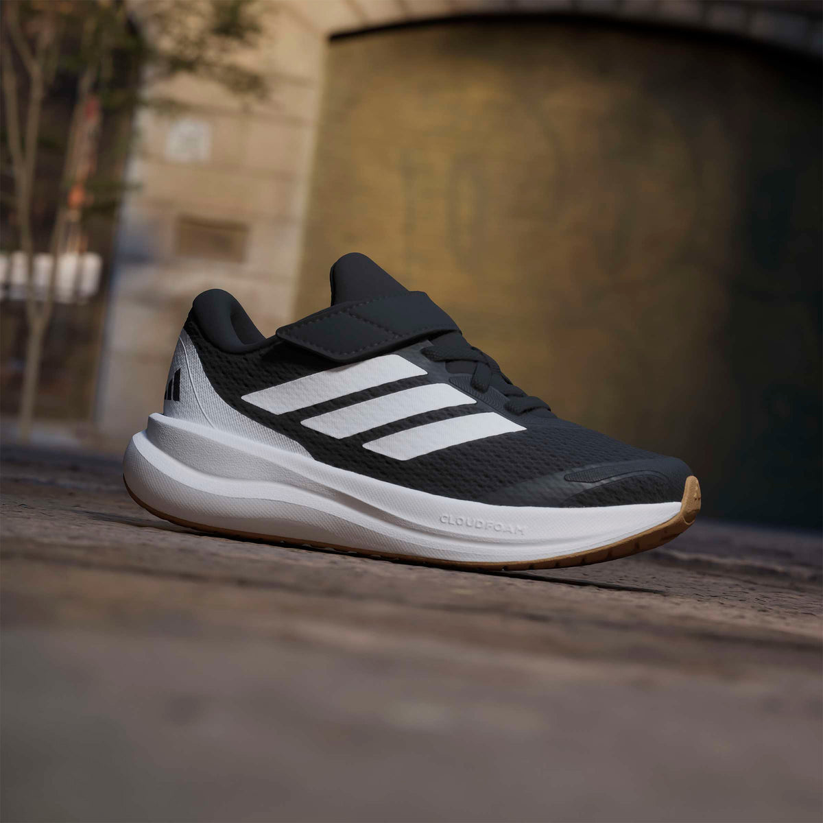Adidas Runfalcon 6 Elastic Lace Çocuk Siyah Koşu Ayakkabısı