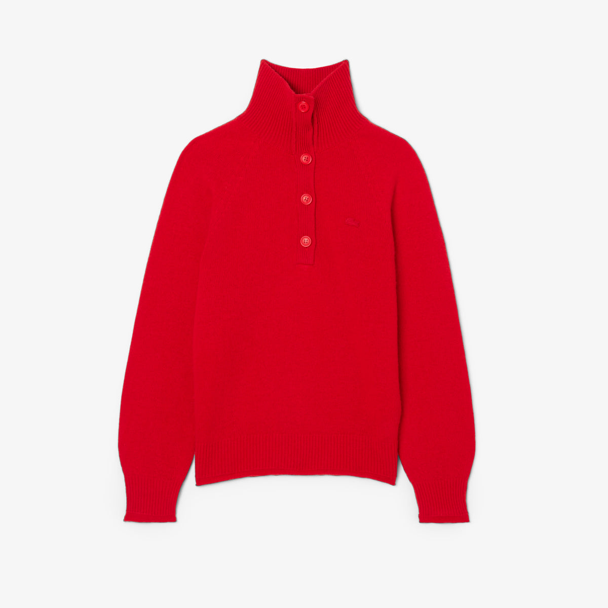 Lacoste Kadın Classic Fit Yün Kırmızı Kazak