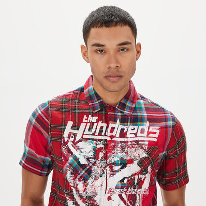 The Hundreds Crash Ss Woven Erkek Kırmızı Gömlek