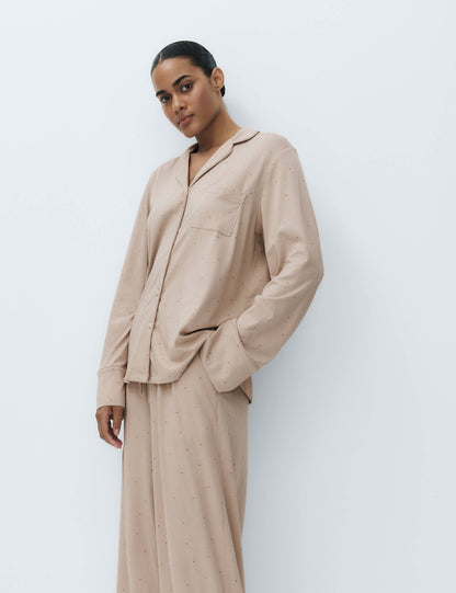Pamuklu Modal Karışımlı Pijama Takımı