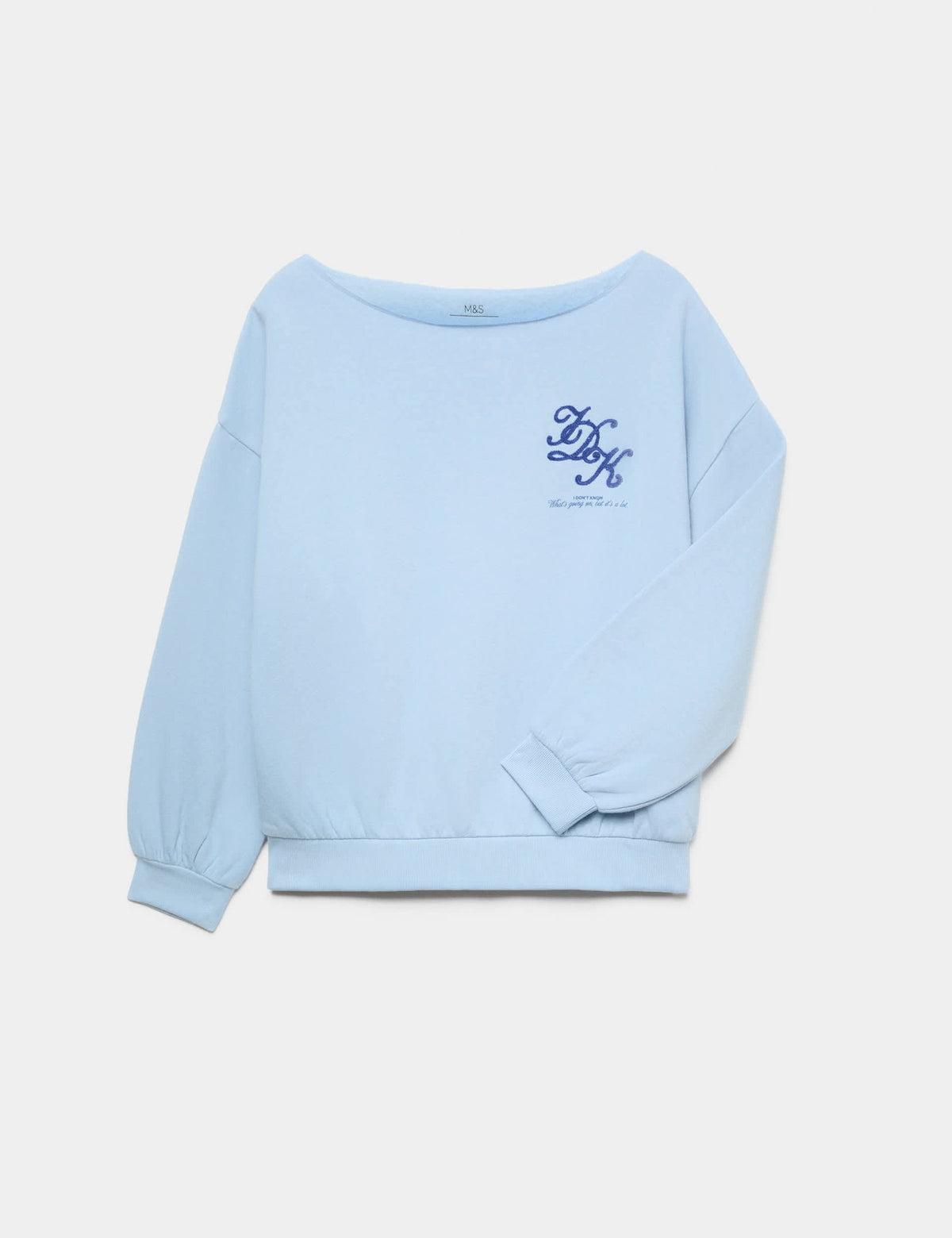 Bol Kesim Baskılı Sweatshirt