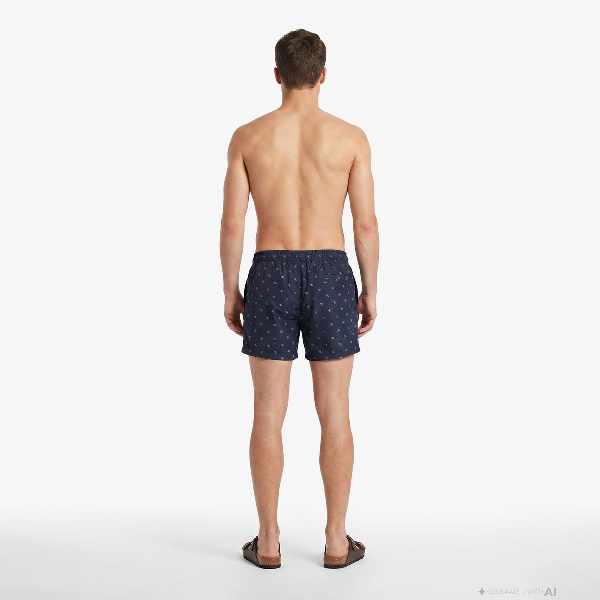 Calvin Klein Short Drawstring Covered Erkek Mavi Deniz Şortu
