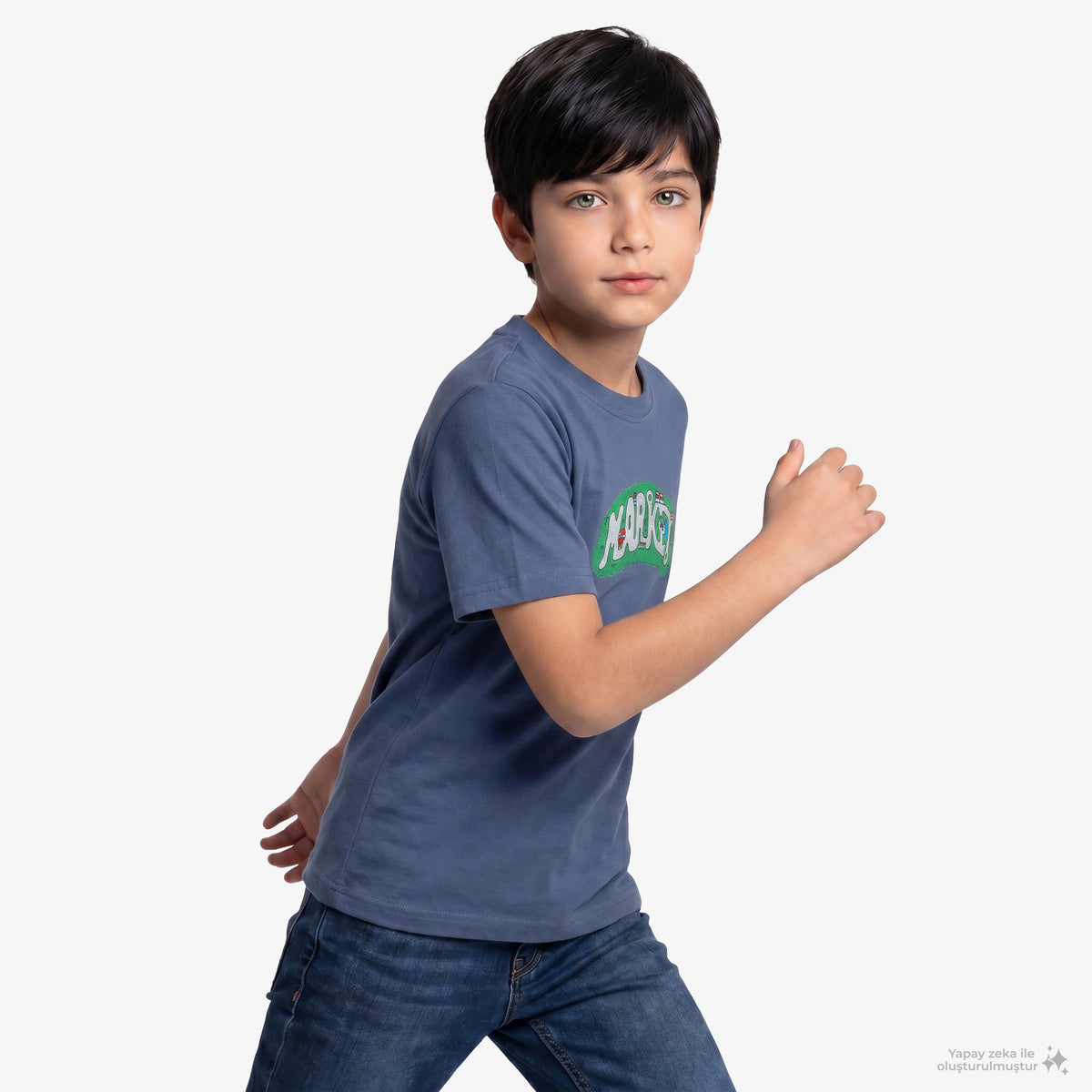 Market City Streets Çocuk Mavi T-shirt