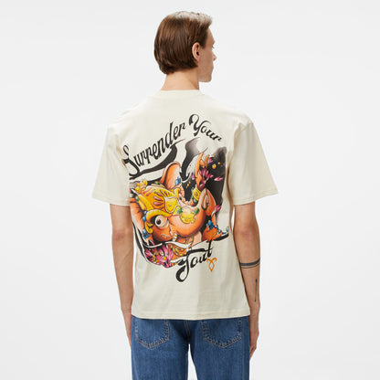Story Of Angels Ganesha Dream Erkek Krem T-shirt