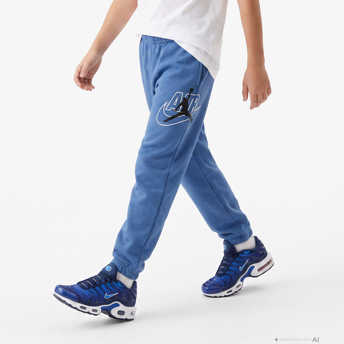 Jordan Mj Jumpman Air Fleece Jogger Çocuk Mavi Eşofman Altı