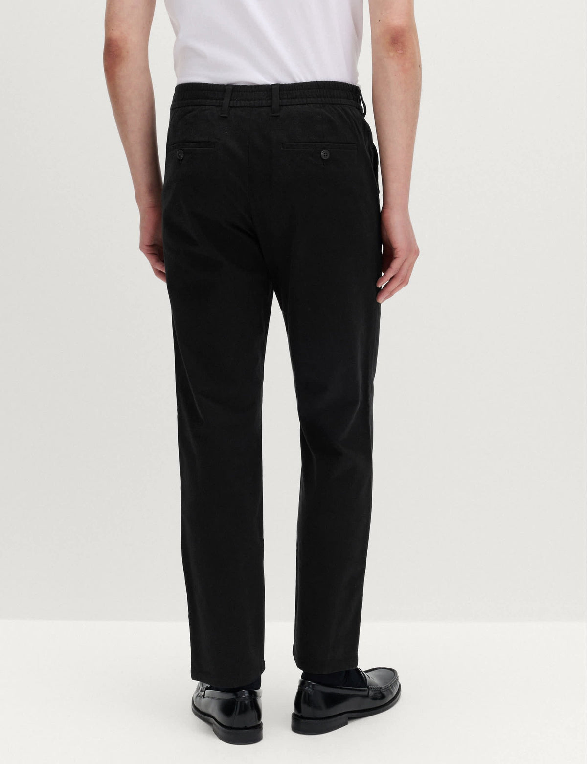 Regular Fit Lastikli Bel Chino