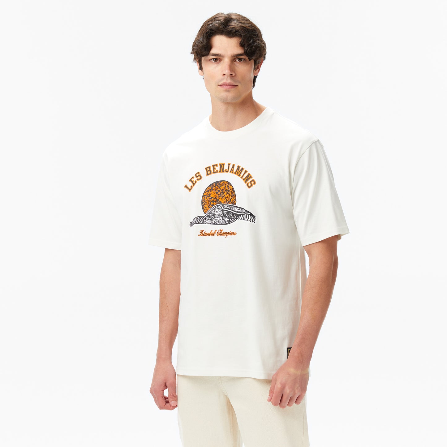 Les Benjamins Erkek Beyaz T-shirt