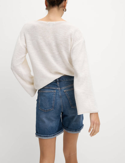 Denim Boyfriend Şort