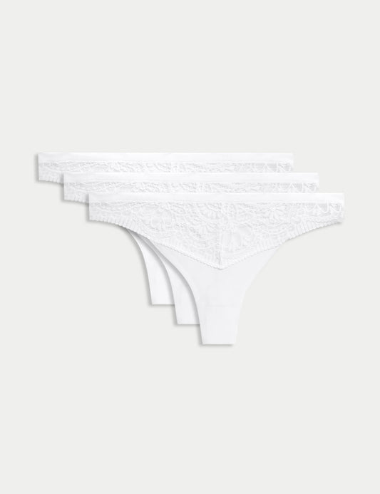 3'lü Body Soft:trade_mark: Dantel Detaylı Tanga Seti