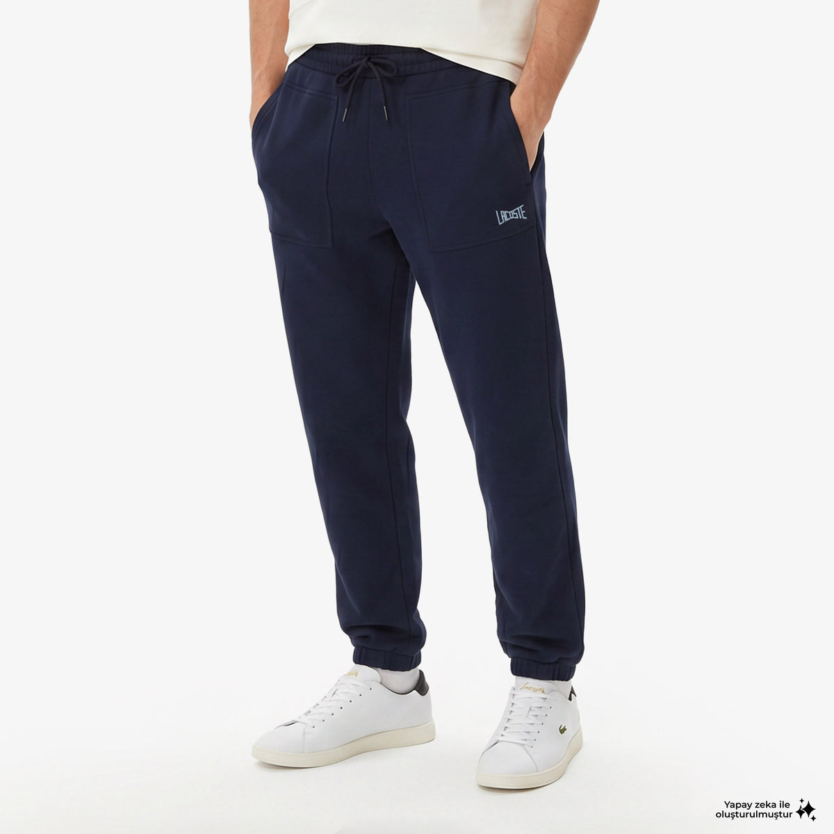 House Of Superstep X Lacoste Kapsul Koleksiyon Erkek Lacivert Eşofman Altı