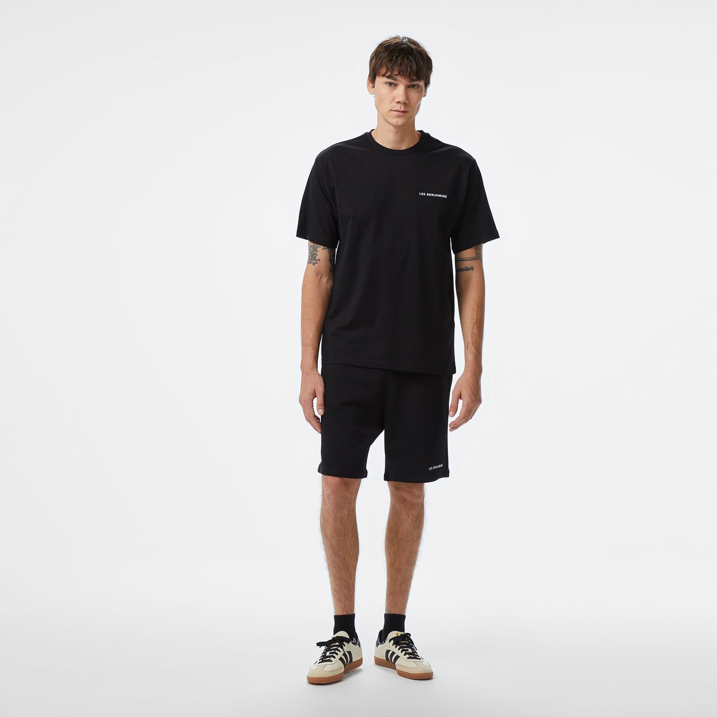 Les Benjamins Essentials Erkek Siyah T-shirt
