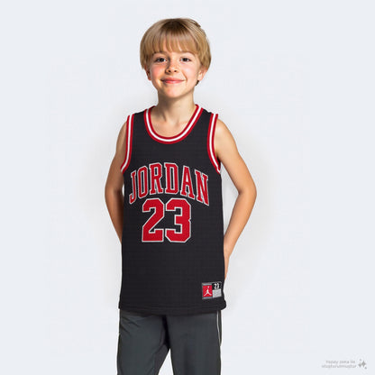 Jordan 23 Jersey Çocuk Siyah T-shirt
