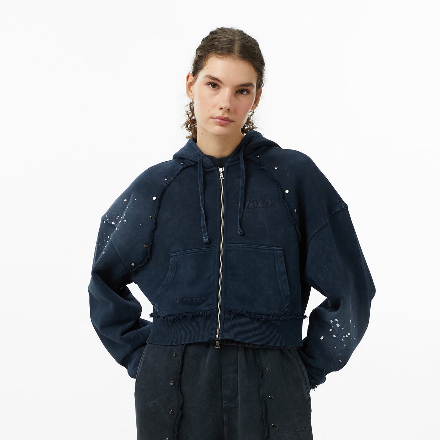 Les Benjamins Essentials 302 Kadın Mavi Sweatshirt