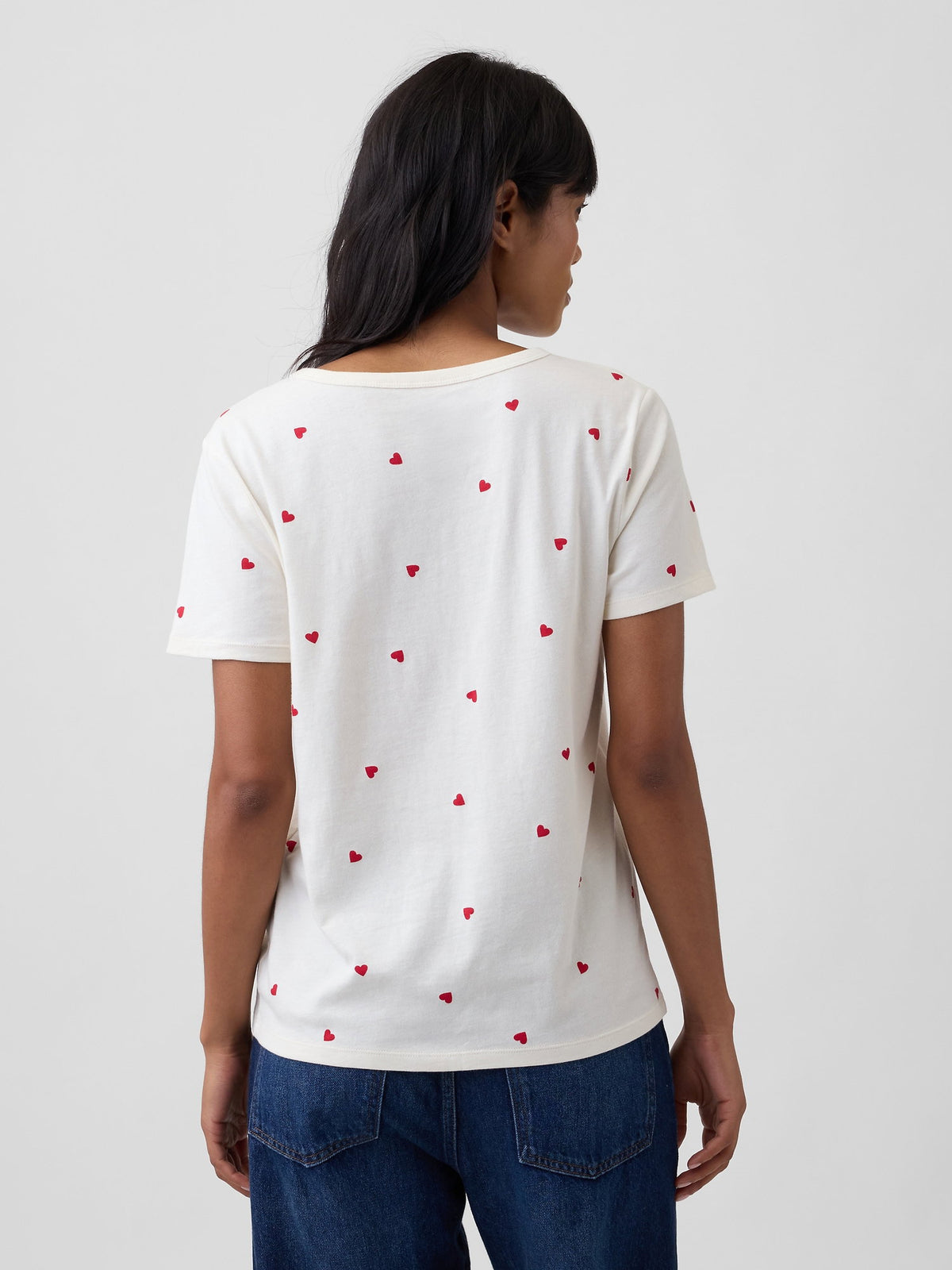 Kırık Beyaz Favorite V-yaka T-shirt