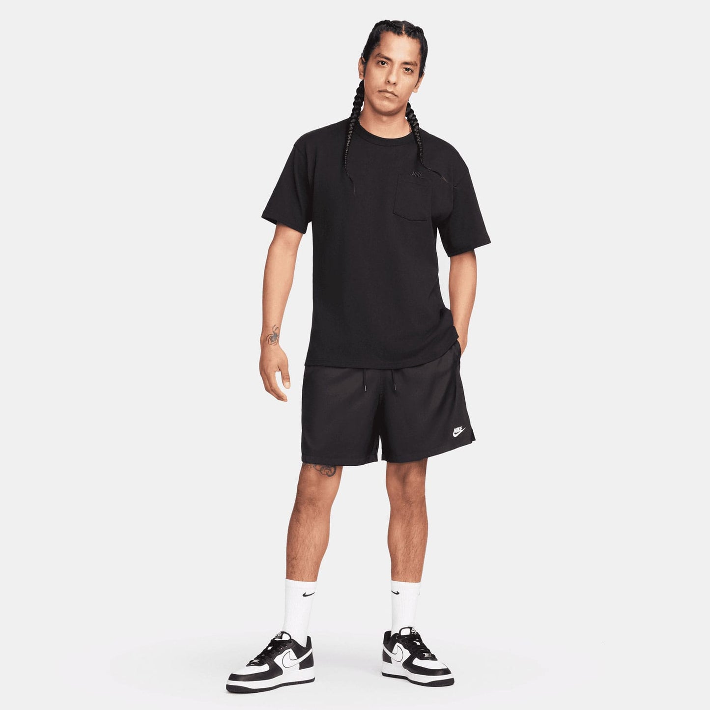 Nike Nk Club Flow Erkek Siyah Şort