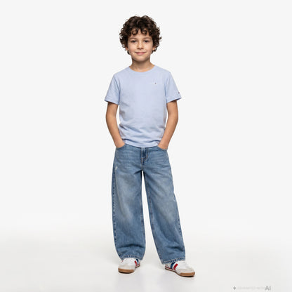 Tommy Hilfiger Mini Corp Çocuk Mavi T-shirt