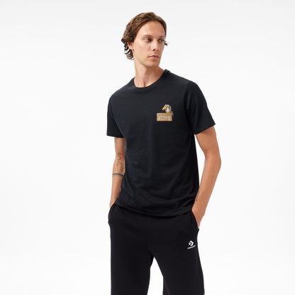 Converse Baskılı Erkek Siyah T-shirt