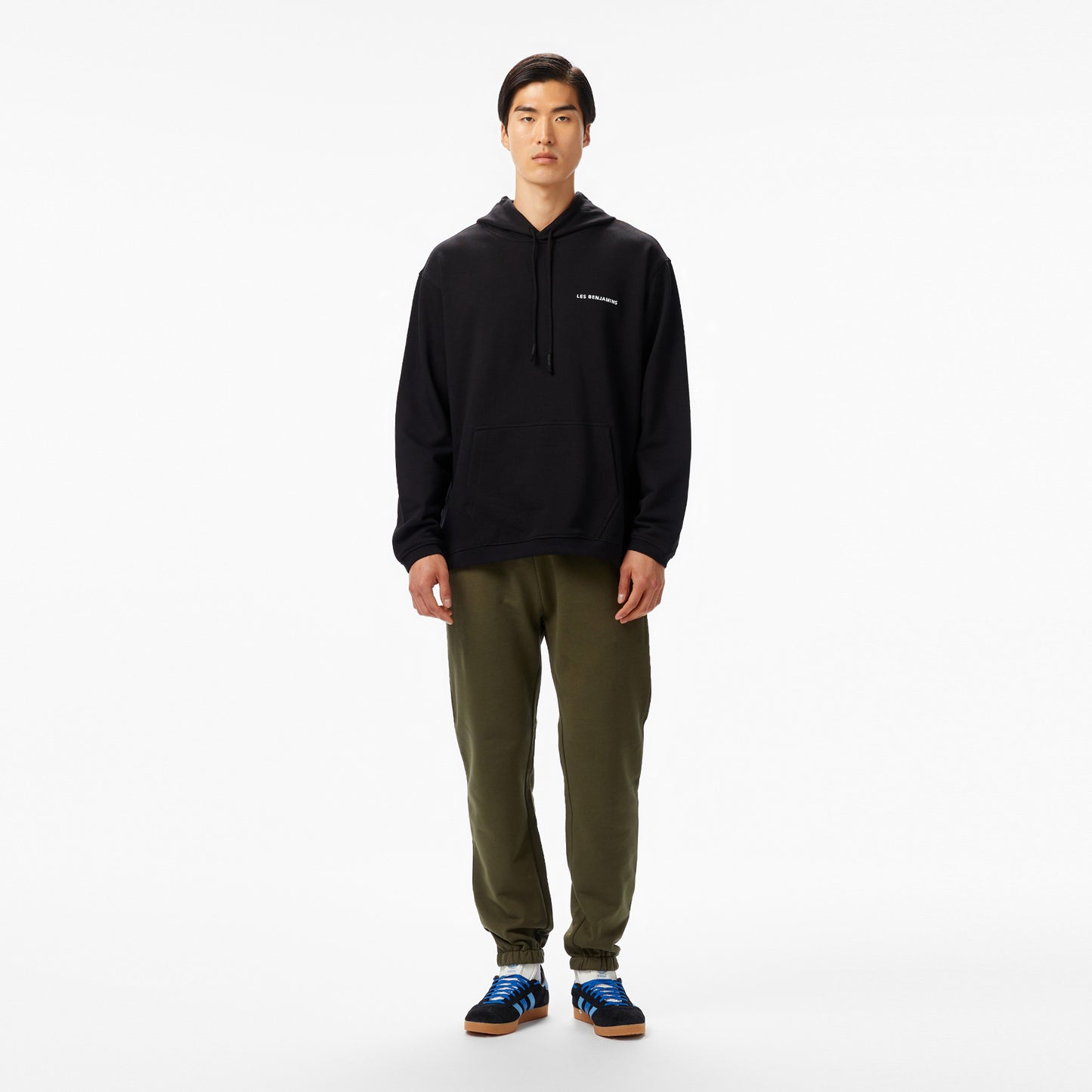 Les Benjamins Essentials Erkek Siyah Hoodie
