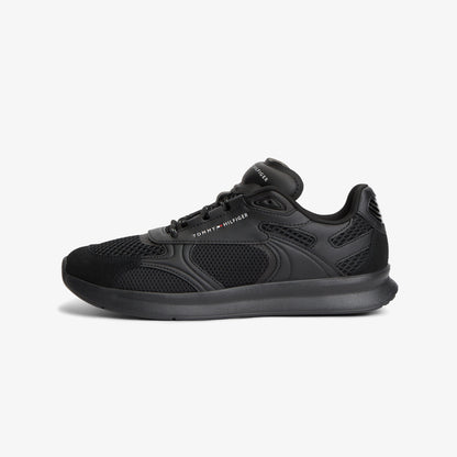 Tommy Hilfiger Lightweight Runner Monocolor Erkek Siyah Spor Ayakkabı