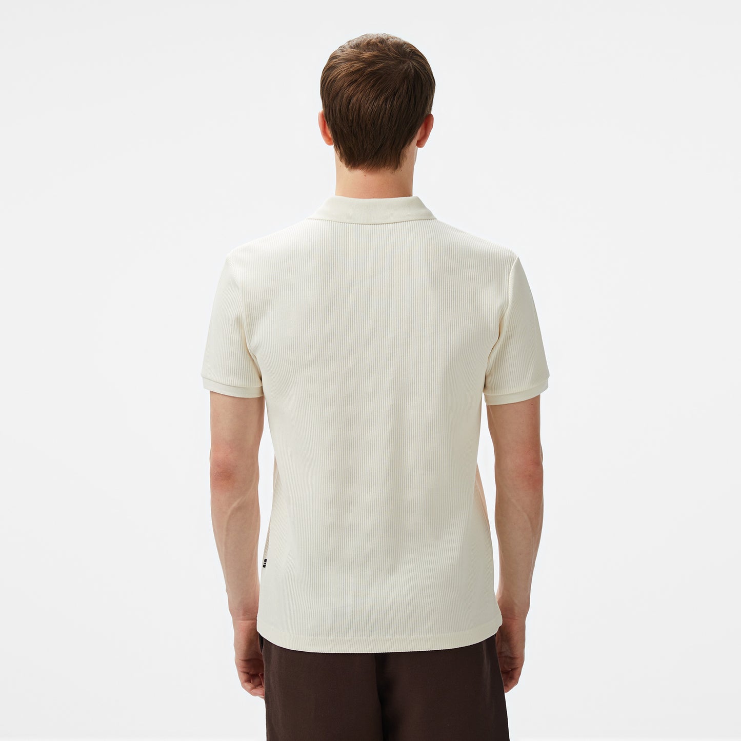 Nautica Erkek Ekru Slim Fit Polo Yaka T-shirt