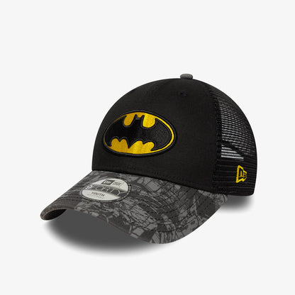 New Era Dc 9forty Trucker Batman Çocuk Siyah Şapka
