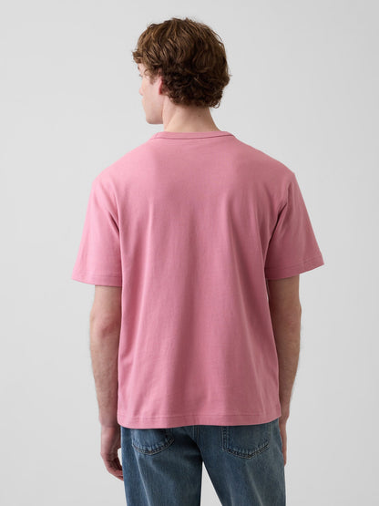 Açık Pembe Heavyweight Relaxed T-shirt