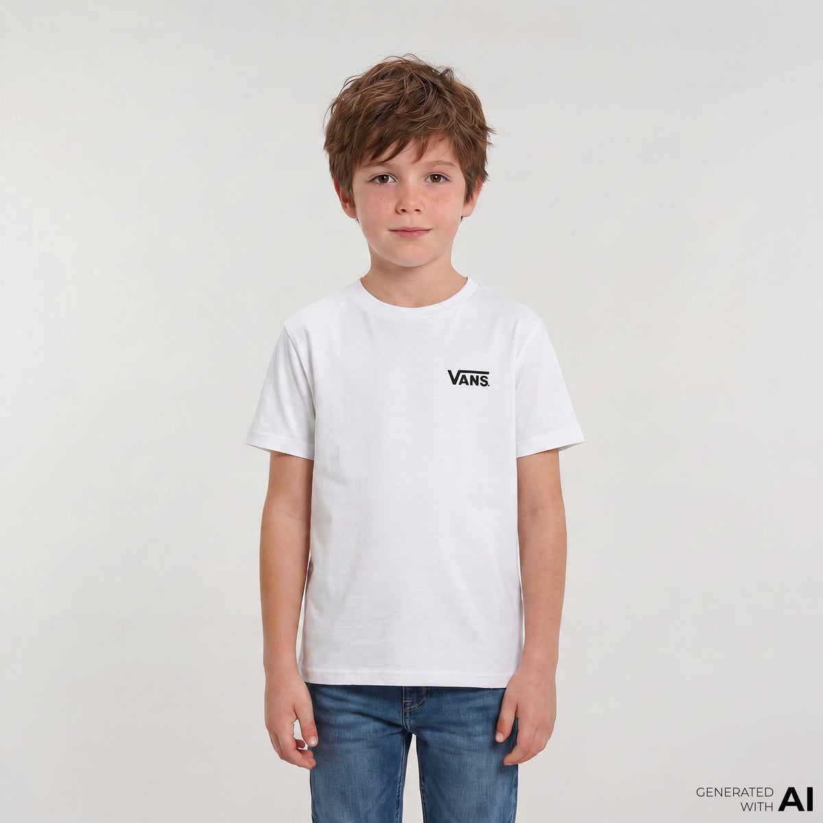 Vans By Blocked Box Ss Çocuk Beyaz T-shirt