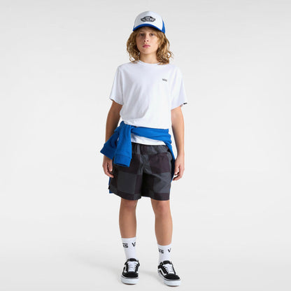 Vans Primary Checkerboard Çocuk Siyah Deniz Şortu