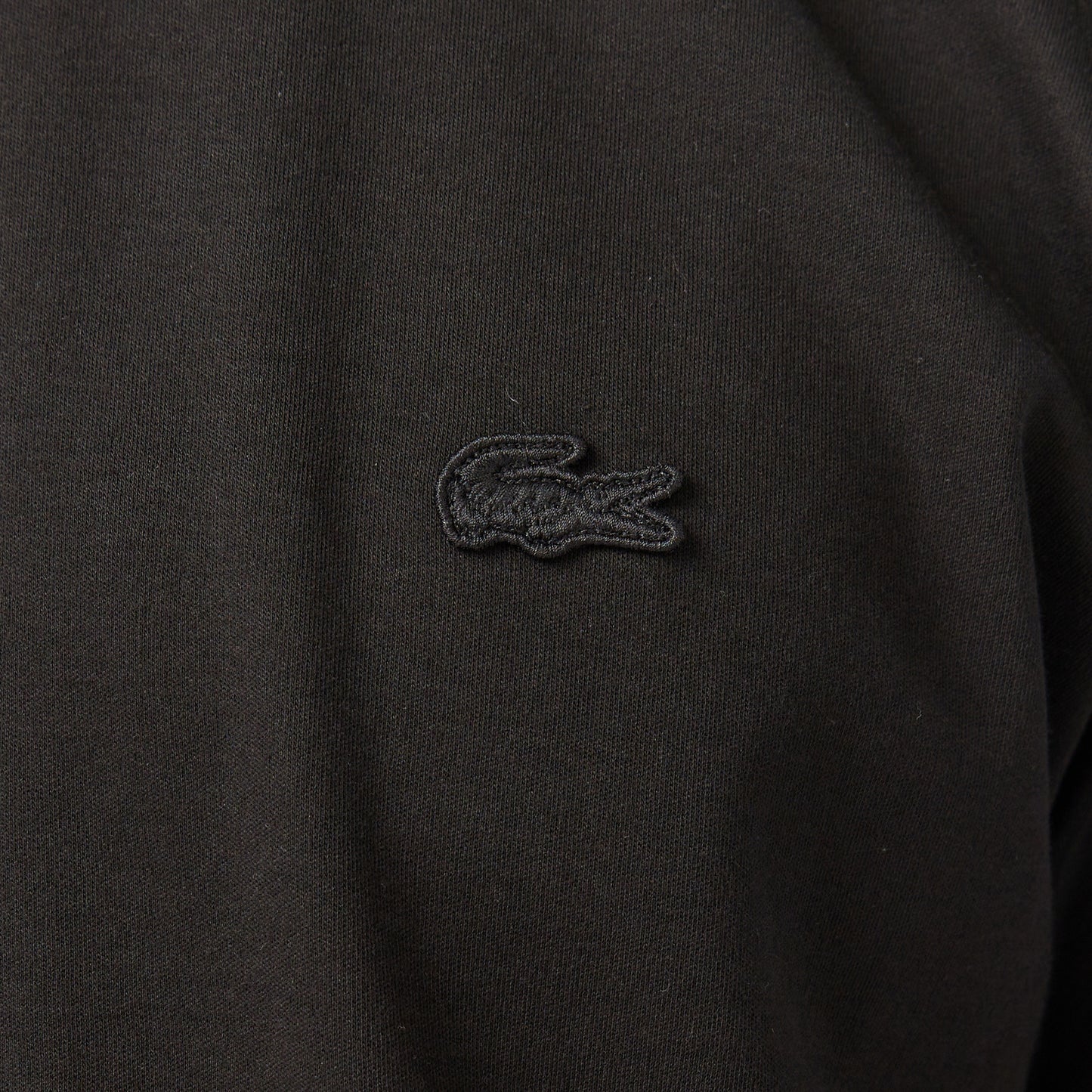 Lacoste Erkek Oversize Fit Bisiklet Yaka Siyah T-shirt