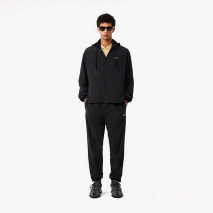 Lacoste Classic Erkek Kapüşonlu Siyah Mont