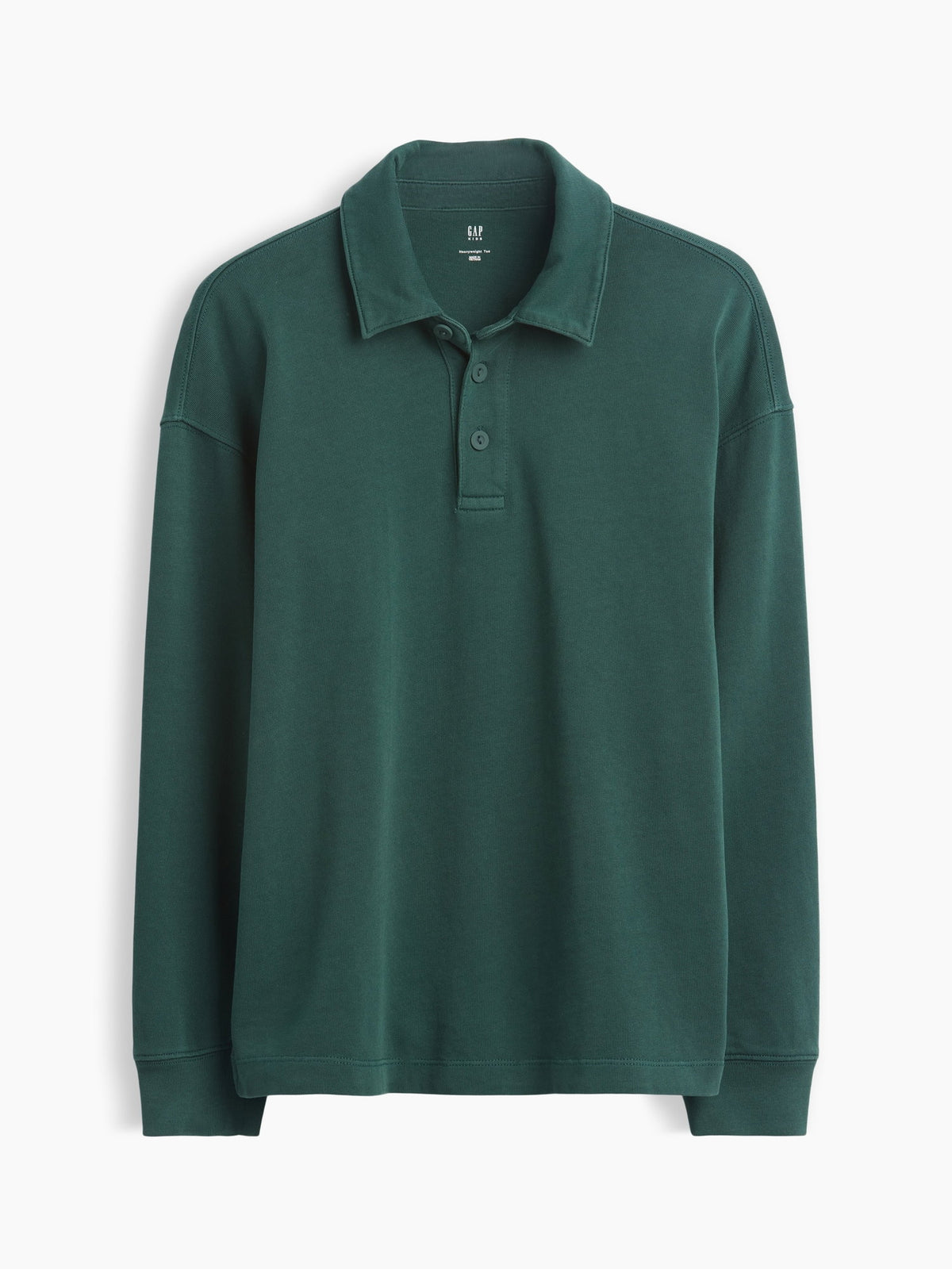 Koyu Yeşil Heavyweight Relaxed Polo T-shirt