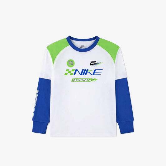 Nike Victory Lap Two Çocuk Beyaz Sweatshirt