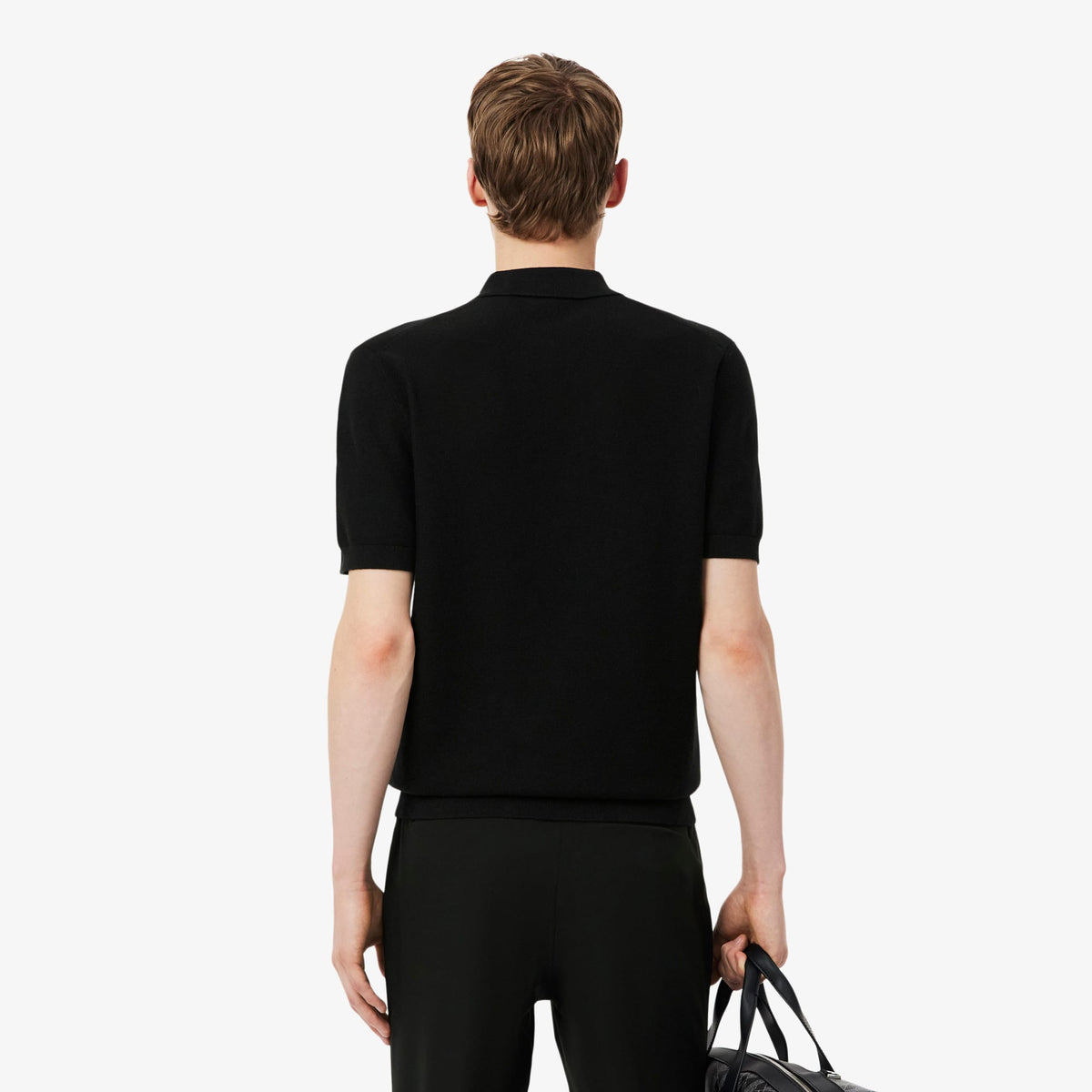 Lacoste Erkek Classic Fit Kısa Kollu Polo Yaka Siyah Triko