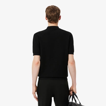 Lacoste Erkek Classic Fit Kısa Kollu Polo Yaka Siyah Triko