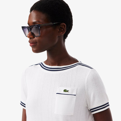 Lacoste Regular Fit Kadın Beyaz T-shirt