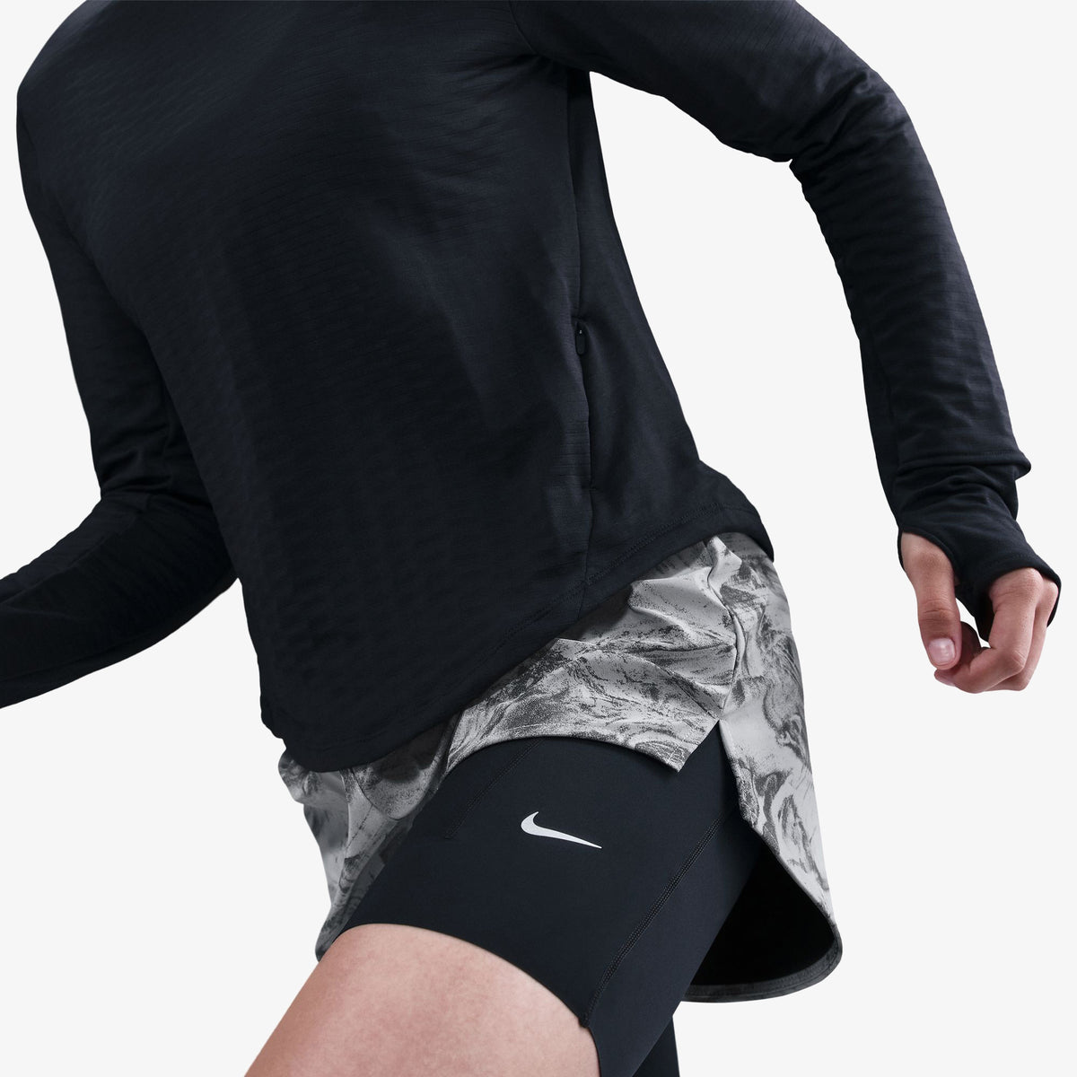 Nike Swft Mr Ref 2n1 Shrt Kadın Siyah Şort