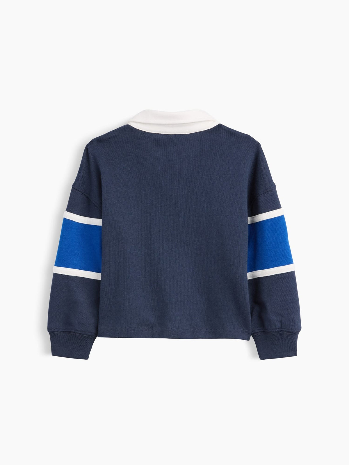 Lacivert Colorblock Rugby Polo T-shirt