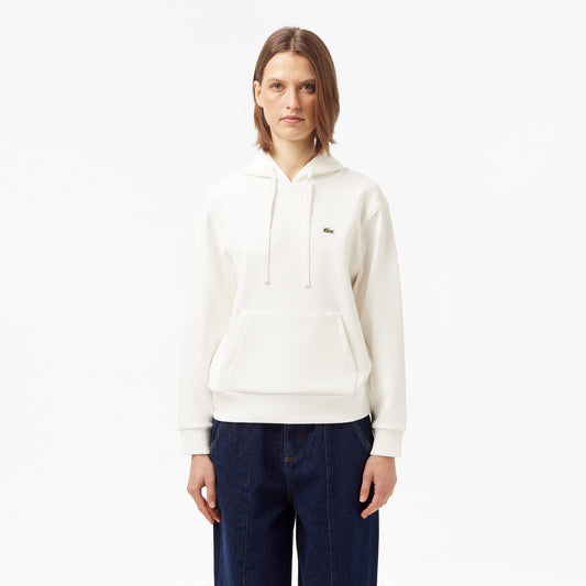 Lacoste Relaxed Fit Kadın Beyaz Sweatshirt