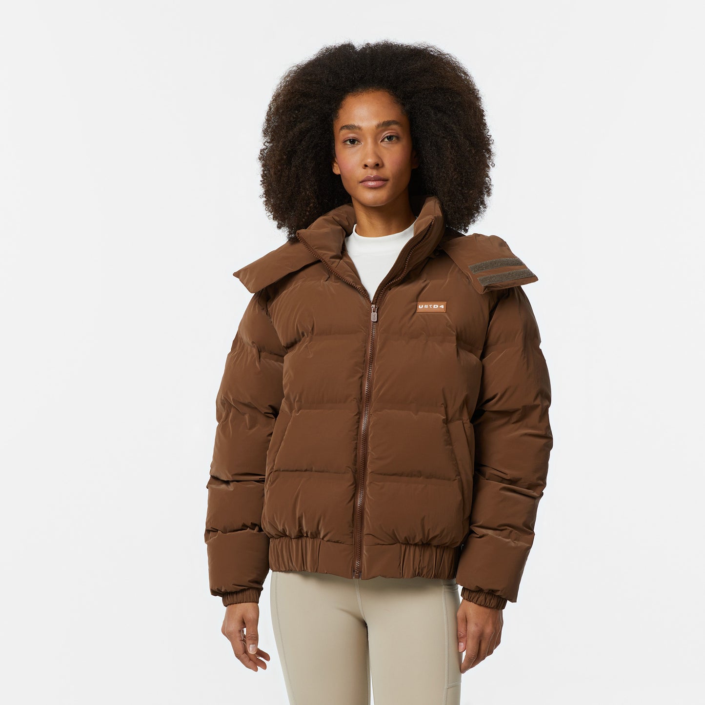 United4 Classic Kadın Kahverengi Bomber Mont