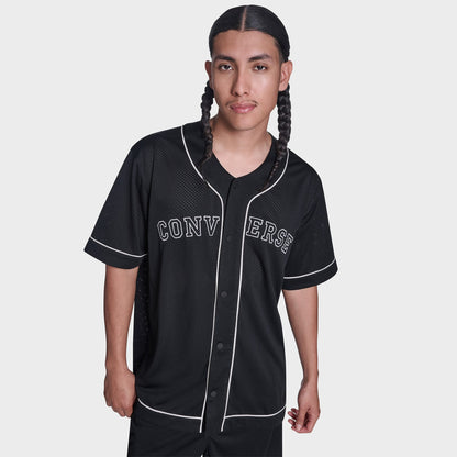 Converse Erkek Siyah Baseball Forması