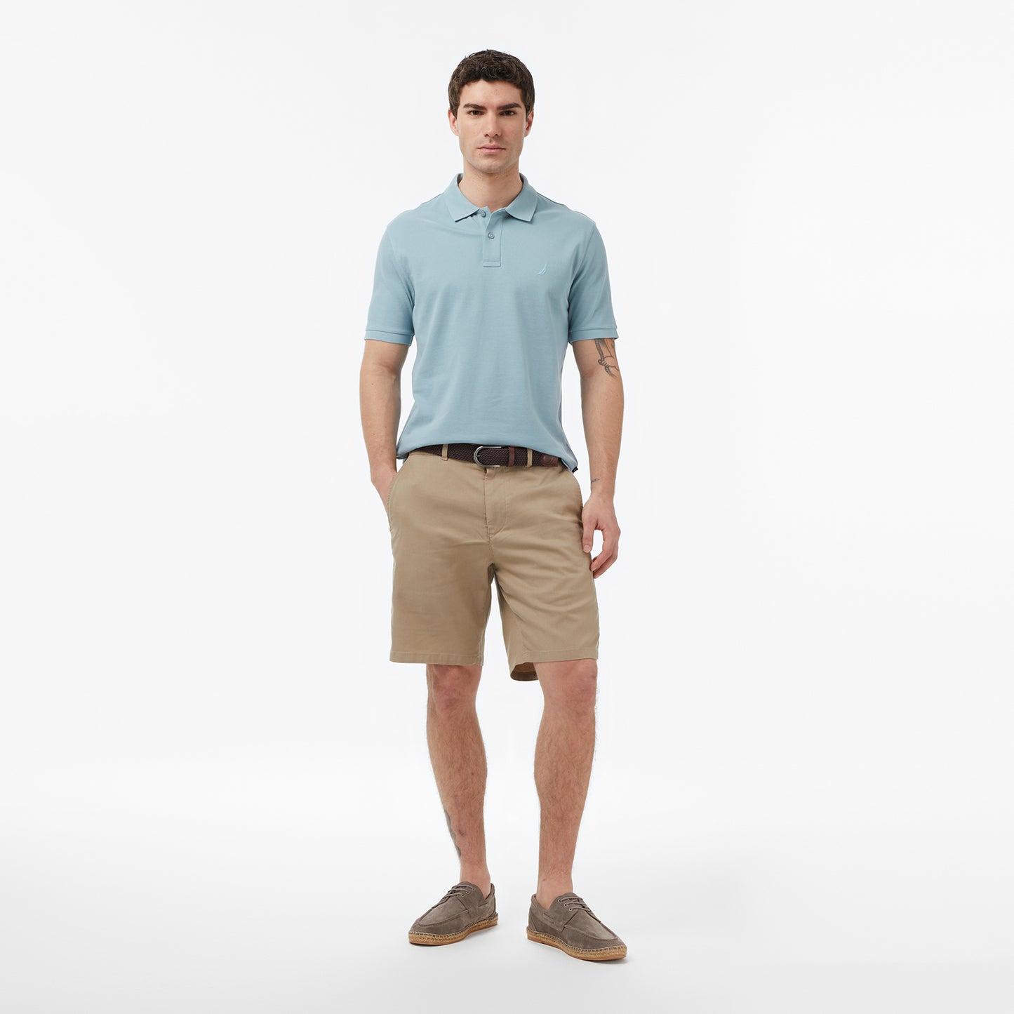 Nautica Erkek Yeşil Regular Fit Polo Yaka T-shirt