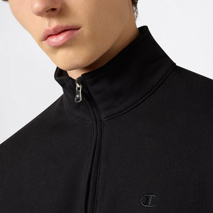 Champion Half Zip Erkek Siyah Sweatshirt