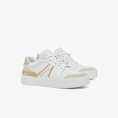 Lacoste L002 Evo Kadın Beyaz/kahverengi Sneaker