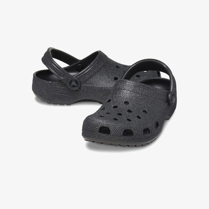 Crocs Classic Glitter Clog Kadın Siyah Terlik