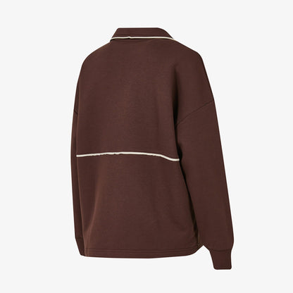 New Balance Lifestyle Kadın Kahverengi Sweatshirt