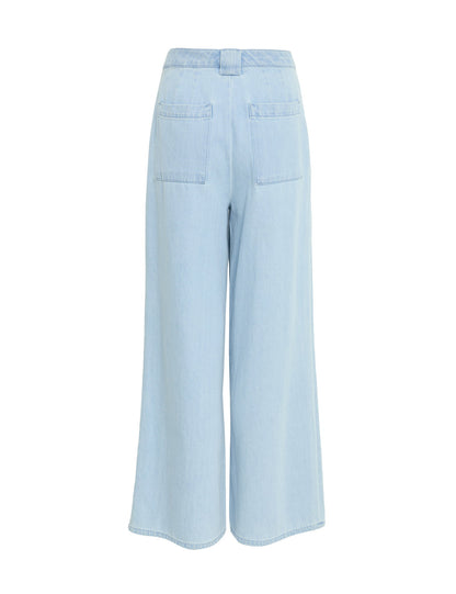 Yüksek Bel Tailored Wide Leg Jean