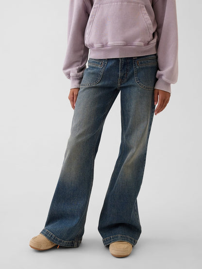 Mavi Low Rise Relaxed Flare Jean Pantolon