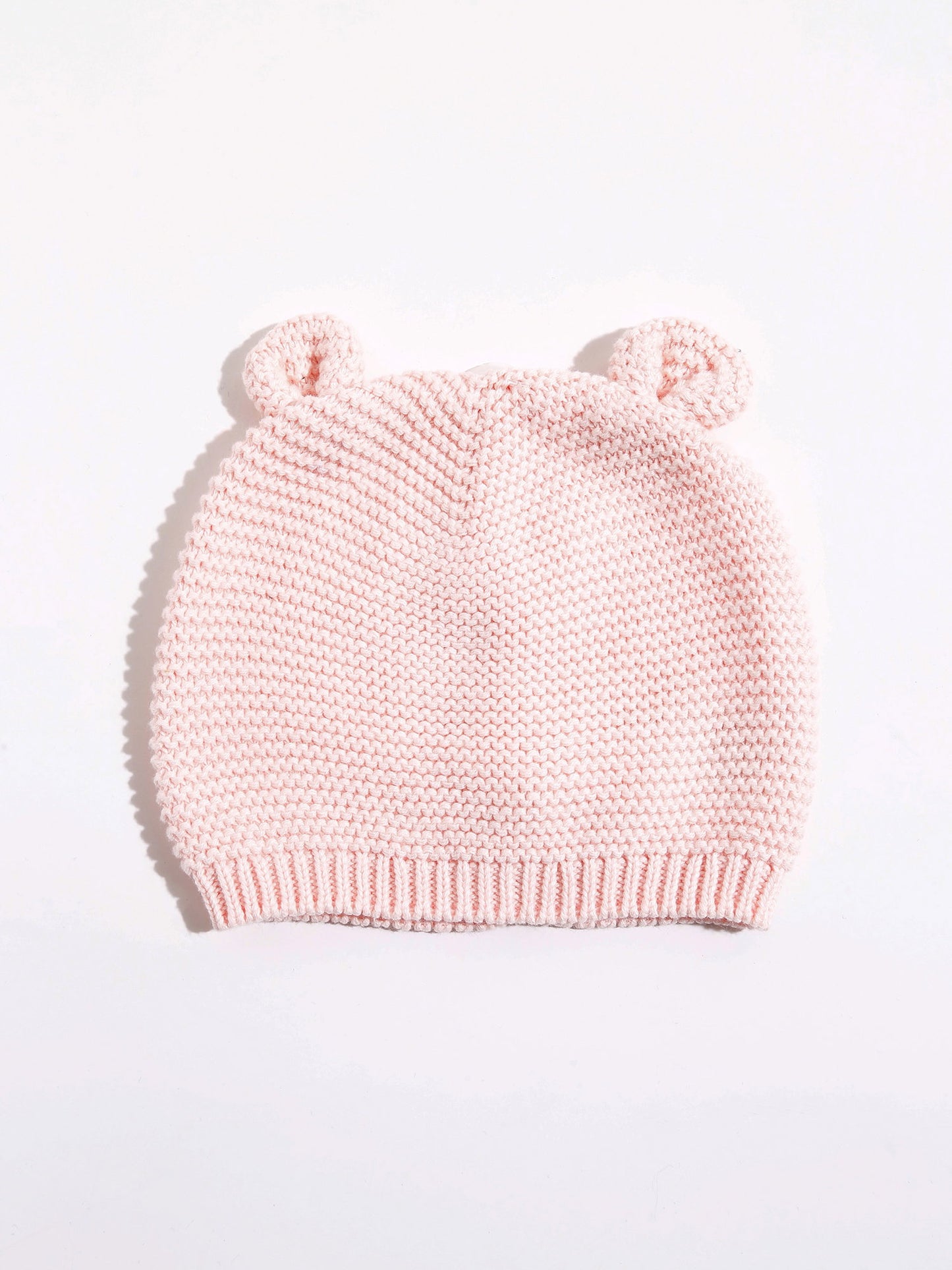 Açık Pembe Örgü Bere