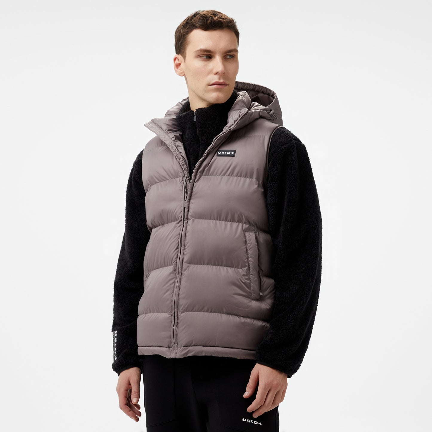 United4 Vest Coat Erkek Gri Yelek