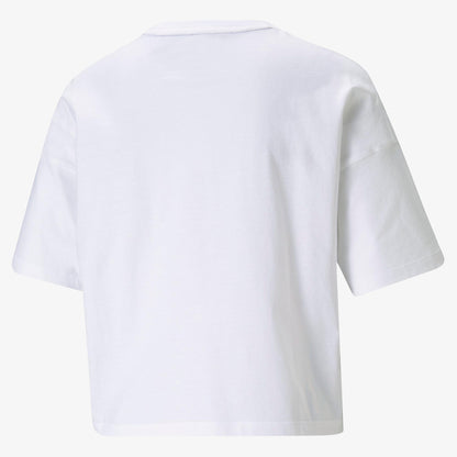 Puma Essentials Logo Kadın Beyaz T-shirt
